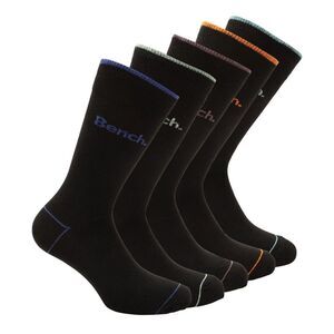 Bench Womens/Ladies Oberyn Crew Socks (Pack of 5) / Black
